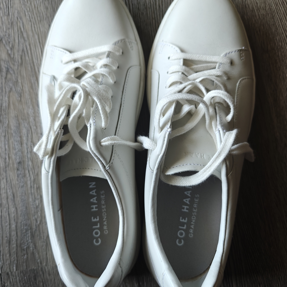 Cole Haan Ivory Lace-Up Sneakers